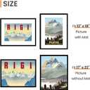 Upsimples 17x22 Picture Frame, Display Pictures 12x18 with Mat or 17 x 22 Without, Wall Hanging Poster Frames, Black, 1 Pack
