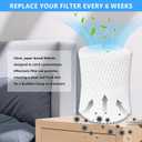 6 Pack Humidifier Wicking Replacement Filter Compatible with Canopy Bedside Humidifier ONLY, Made with Wood Pulp & Paper Filter