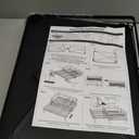 SNTD Dish Drying Rack - Extendable Dish Rack, Large Sink Drying Dish Drainer for Kitchen Counter, Stainless Steel Dish Strainer with Utensil Holder (Black)