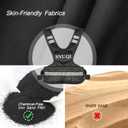 Adjustable Weighted Vest for Men and Women 4-10lbs/9-18lbs/20-32lbs Weighted Vest with 6 Ironsand Weights for Home Workouts Adjustable Body Weight Vest Exercise Set for Cardio and Strength Training (black)