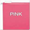 Pendaflex Reinforced Hanging File Folders, Letter Size, Pink, 1/5 Cut, 25/BX (4152 1/5 PIN)