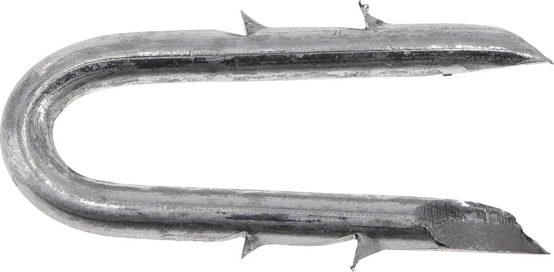 Galvanized Double Barbed Fence Staples (1-1/4") 5lb Box