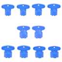 Penitue 10pcs Faucet Aerator Removal Tools Kit, Plastic Blue Aerator Wrench Key Parts Replacement Set in 5 Different Sizes Easy to Use Tools for Bathroom Kitchen Sink Faucet