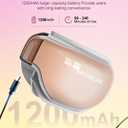 Morelax Eye Massager with Heat & Bluetooth Music, Birthday Gifts for Women, Reduce Eye Strain, Headache Relief and Improve Sleep, Eye Care GiftPink