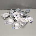 Adetu 4 inch 5CCT Gimbal Led Recessed Lights, 360+90 Adjustable Directional Recessed Lighting, 2700K/3000K/3500K/4000K/5000K Dimmable Retrofit Eyeball Can Lights with Jbox, ETL(White, 6 Pack)