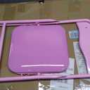 Heritage Kids Pink Kids Activity Table and Chair Set,3-Piece Furniture Set with 1 Square Table & 2 Folding Chairs, Playroom Table Set for Ages 3+