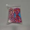 Maca Bates Valentine's Day Dog Collar with Fancy Bow for Medium Girl Boy Dogs,Tiedyed Love Hearts Pattern,Adjustable Durable Soft Valentine Gift for Female Male Puppy