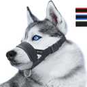 Nylon Dog Muzzle for Small,Medium,Large Dogs Prevent from Biting,Barking and Chewing,Adjustable Loop(XL/Black)