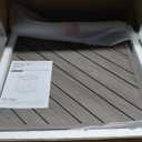 End Table with Storage with Solid Wood Frame, Gray