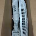 EZ-Chill 16 Oscillating Pedestal Fan, 3-speed Options, 90-Degree Oscillating Head, Adjustable Height and Tilt, Powerful Air Flow, White, MTSP15-16AZ