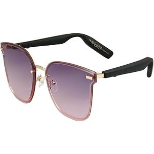 Bluetooth Smart Audio Sunglasses, Smart Wireless Bluetooth Glasses for Men Women, Outdoor UV Protection and Voice Control (Purple)