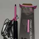 3/8 Inch Small Curling Iron for Short Hair, Dual Voltage Hair Curler with 2 Heat Settings 430F & 450F for Tight Curls, Pink