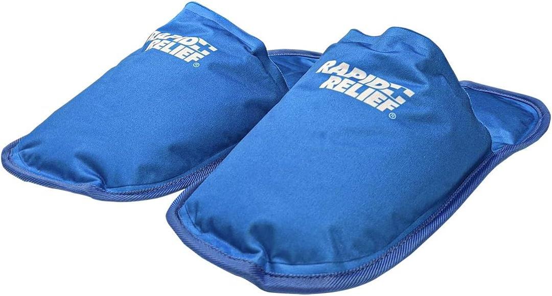 Rapid Relief Hot and Cold Therapy Slippers for Swollen and Painful Feet - Fast and Effective relief for Neuropathy, Chemotherapy, and Diabetes Foot Pain Relief, Swollen Feet Remedy