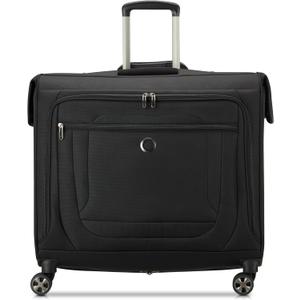 DELSEY PARIS Helium DLX - Rolling Garment Bag with Spinner Wheel - Lightweight Travel Garment Bag - SECURITECH Zip - Suit and Dresses Rolling Travel Bag - Checked Size, Black