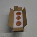 Double Sided Vintage Ribbed Taper Glass Candle Holders,Tea Candle Holder for Table Centerpieces, Wedding Decorations and Dinner Parties (Orange Pink, 3 PCS)