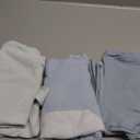 3-Pack Organic Swaddles for Newborns, Baby Sleep Sacks 0-3 Months - Baby Swaddle Wrap, Newborn Wearable Blanket, Infant Sleep Sack for Girls, Boys, Soft & Snug, Large Hook & Loop Closure (Glacier) (One Size)