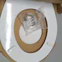 BEMIS 500EC 390 Toilet Seat with Easy Clean & Change Hinges, 1 Pack Round, Cotton White