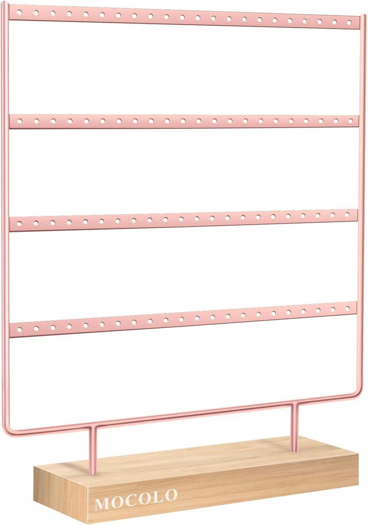 Earring Holder Stand, Earring Organizer Display Holder Stand for Hanging Earrings(88 Holes & 4 Layers)