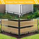Animal Barrier Fence, 10 Pcs Upgrade 1.26 in Gap Decorative Fences No Dig Fence for Rabbits and Dog Ground Defense, Rustproof Metal Wire Garden Fence Border for Garden & Patio Landscaping