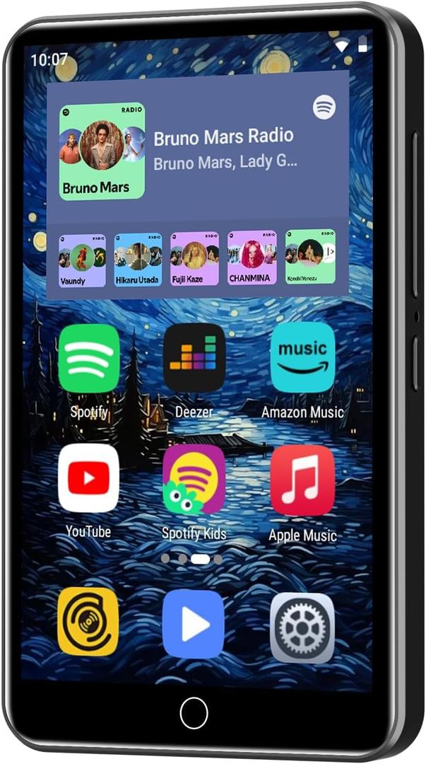 80GB MP3 Player with Bluetooth and WiFi, ZAQE 4" HD Full Touch Screen MP3 Player with Spotify, Amazon Music,YouTube,Pandora,Libby,Android MP4 Music Player for Kids