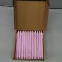 Fulmoon 50 Pcs Ballpoint Pens Bulk Retractable Comfortable Writing Pens Cute Back to School Supplies in Medium Point 1.0 mm for Teacher Student Bridal Shower Baby Shower (Light Pink)