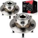 Torchbeam Pair 515072 Front Wheel Hub Bearing Assembly for 2002-2008 Dodge Ram 1500 Wheel Bearing 5 Lugs, No ABS