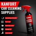 Wheel and Tire Cleaner Spray, Car Cleaning Supplies for Brake Dust, Grime & Rust Removal, Car Wash Wheel and Rim Cleaner for Alloy, Metal & Rubber, Quick Dry, No Residue