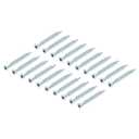 uxcell Furniture Confirmat Screw, 100pcs 5x50mm Hex Socket Wood Screws Zinc Plated Countersunk Self-Tapping Furniture Connecting Screw