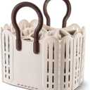 MARTY Collapsible Laundry Baskets/Hamper Plastic Storage Basket/Bin/Organizer Clothes Hamper With Handles Waterproof Laundry Room Organization for Bathroom/Bedroom/Dorm/Home