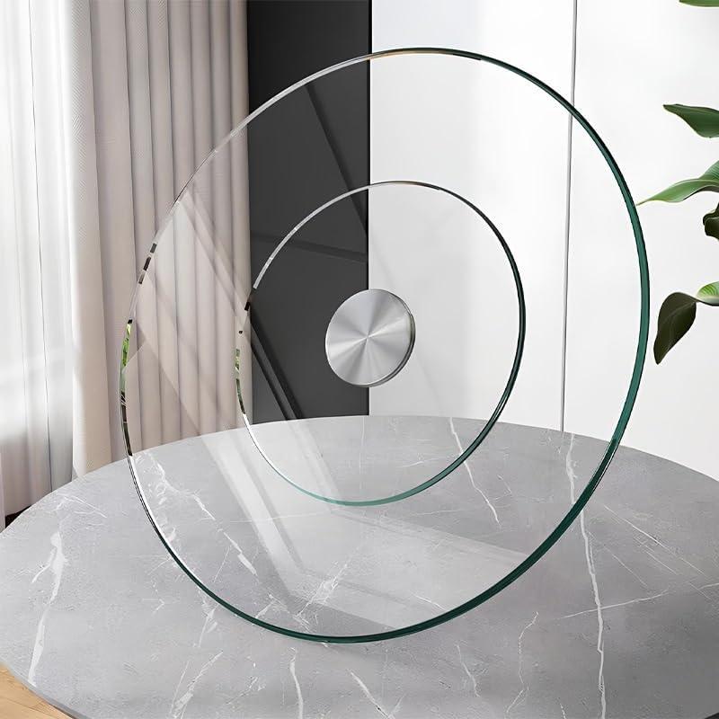 ISOFORMA Glass Lazy Susan for Table Top, 24 Inch Lazy Susan, Tempered Glass Turntable, Large Centerpiece for Dining Table(60cm/24inch) ISOFORMA Glass Lazy Susan for Table Top, 24 Inch Lazy Susan, Tempered Glass Turntable, Large Centerpiece for Dining Table(60cm/24inch)