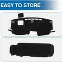 KUST Black Dash Cover for Toyota Sienna 2021-2024 2025 2026 (with HUD) (Not fit for 2026 Sienna Without HUD) Non-Slip Dashboard Cover Polyester Accessories for Sienna Custom Fit Dash Mat No Glare