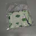 St Patricks Day Kitchen Curtains Green Shamrock 24 Inch Tier Set 2 Piece Irish Clover Short Curtains Windows for Rod Pocket Cafe Living Room Over Sink Bedroom Holiday Drapes Decor
