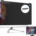 Computer Privacy Screen Filter 27 Inch, 9H Hardness Hanging Computer Screen Privacy Shield Compatible with 16:9 Widescreen Monitor, Eye Protection and Blue Light Blocks