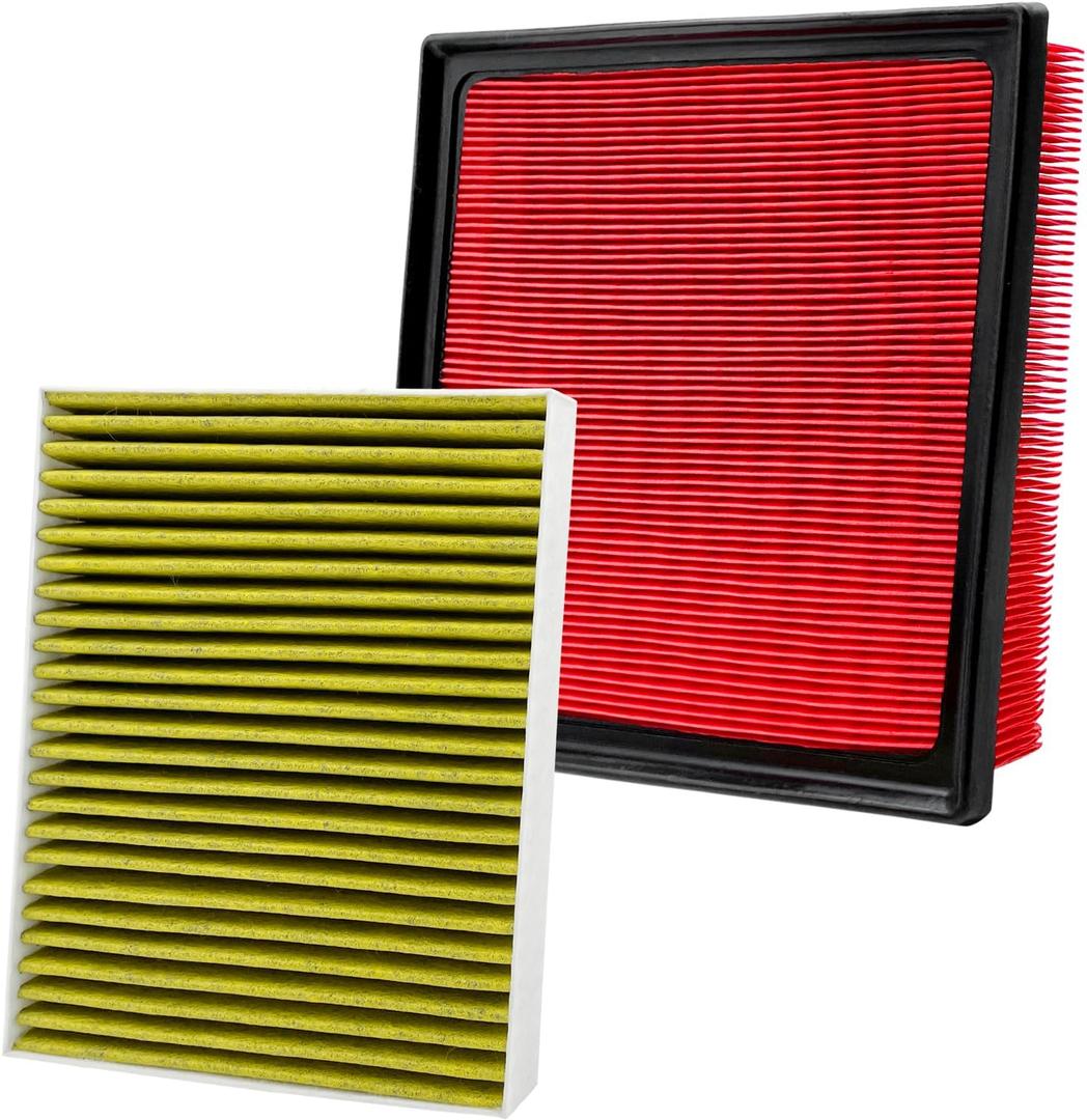Capume 2PCS Cabin Engine Air Filter Kit Fit for 2019-25 ES350,2022-25 NX250, NX350,2019-22 AVALON,2018-24 CAMRY,2020-25 HIGHLANDER,2019-25 RAV4,CF12157,CA12377,87139-0E040,17801-F0050