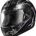 TCMT Full Face Motorcycle Helmet for Adults Men Women, Lightweight Polycarbonate Street Bike Dirt Bike Helmet with Anti-Scratch Mirror Shield and Removable Liner, DOT Approved Medium