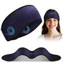 Sleeping Headphones Headband with Adjustable Hook and Loop, Bluetooth Headband Headphones for Sleeping Workout Running Yoga Gift - Unisex Purple