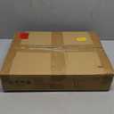 C Shaped End Table, Oval Couch Side Tables for Living Room, Sofa End Table with Metal Frame, Small Wooden Snack Table for Bedroom, Small Spaces, Easy Assembly, Gold (White Marble+gold)