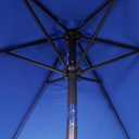 Blissun 7.5 ft Patio Umbrella, Yard Umbrella, Outdoor Market Umbrella with Push Button Tilt Crank, Royal Blue