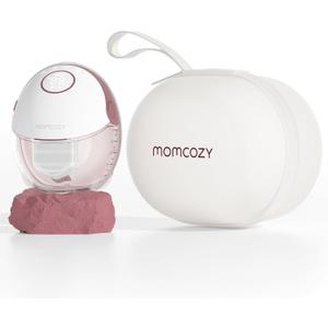 Momcozy Breast Pump Mobile Style, Stand-Up Milk Collector & DoubleFit Flange Design More Convenient &Fit, Smart LED Display with 3 Modes & 9 Levels, 24mm - 1 Pack Red