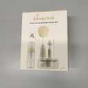 Baby Bottle Brush Set [Push-Press + Bendable Bottle Brush: 360Comprehensive Cleaning] Baby Bottle Cleaner Brush Set for Baby Bottle/Nipple/Straw/Breast Pump Drying Rack and Travel Bag Included (Green)