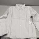 Amazon Essentials Men's Slim-Fit Long-Sleeve Stretch Oxford Shirt with Pocket (X-Large, Light Grey)