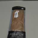 FESHFEN Straight Ponytail Extension 16 inch Natural Long Ponytails Wrap Around Clip in Pony Tail Hair Piece Synthetic Hairpieces for Women, Dark Brown