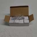 Glass Cabinet Knobs 8 Pack Crystal Vintage Knob for Kitchen Closet Dresser Drawers Cupboard Wardrobe, Clear Cabinets Hardwares Unique Decor Accessories with Screws Washers, Polished Chrome Base