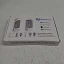 NearMoon Hand Towel Holder with Balanced Marble Base, SUS304 Stainless Steel Stand Towel Ring L Shape Hand Towel Rack Free-Standing Towel Bar for Bathroom Kitchen Countertop(Double Rod Brushed Nickel)