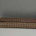 LazBlinds No Drill Bamboo Roman Shades, 30" W x 48" H, Malay Walnut