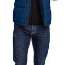 HFX Men's Hooded Jacket with Zipped Chest Pockets, Water and Wind Resistant (Midnight)