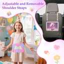 VOFUOE for iPad A16 Case 11th Generation 2025, for iPad 10th Generation Case 2022 10.9 Inch for Kids with Screen Protector Shoulder Strap Unicorn Stand Pencil Holder Hard Protective Cover-Purple Pink