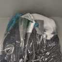 Teal/Turquoise 100% Blackout Curtains for Bedroom 108 inch Extra Long 2 Panels Set Black Grey Modern Abstract Geometric Black Out Curtains Room Darkening Window Drapes for Living Room, 52Wx108L