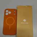 Miracase Magnetic for iPhone 17 Pro Max Case, Compatible with MagSafe, Integrated Silicone Camera Control Cover, 3.0mm Thicken Shockproof Drop Protection Phone Case for 17 ProMax, Orange