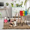 Moxweyeni 4 Pack Mesh Hanging File Folder Organizer, Letter Size File Folder Organizer, Metal Hanging Filing Box Desktop Filing Crate Storage for Home, Office, School, Black